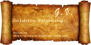Golobics Valentina névjegykártya